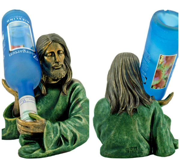 Jesus Sculpture Wine holder,Mother&#39;s Day Gift,Wine lovers gift,Birthday Gifts,Easter Gift,Housewarming Gift,Christian gift,dining room decor