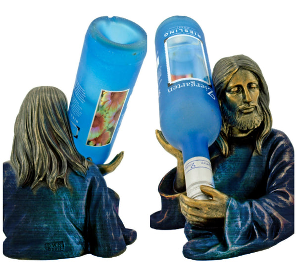 Jesus Sculpture Wine holder,Mother&#39;s Day Gift,Wine lovers gift,Birthday Gifts,Easter Gift,Housewarming Gift,Christian gift,dining room decor