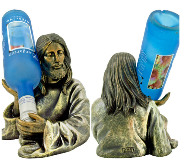 Jesus Sculpture Wine holder,Mother&#39;s Day Gift,Wine lovers gift,Birthday Gifts,Easter Gift,Housewarming Gift,Christian gift,dining room decor