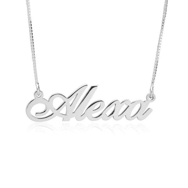 Personalized Name Pendant Necklace,Sterling Silver,24K/Rose Gold,Graduation Gift,Mother&#39;s Day Gift,Birthday Gift,Engagement Gift,Customized