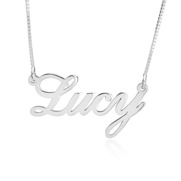 Personalized Name Pendant Necklace,Sterling Silver,24K/Rose Gold,Graduation Gift,Mother&#39;s Day Gift,Birthday Gift,Engagement Gift,Customized
