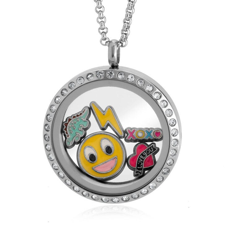 Personalized Round Floating Charms Pendant,Stainless Steel,Mother&#39;s Day Gift,Birthday gift,Mom gifts,gifts for her,pendant-charms only gift