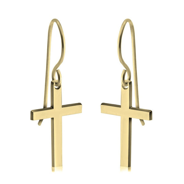 Personalized Name Engraved Cross EarRings,925 Silver,24K/Rose Gold,Mother&#39;s Day gift,Birthday gift,baby shower gifts,gifts for Her or Him