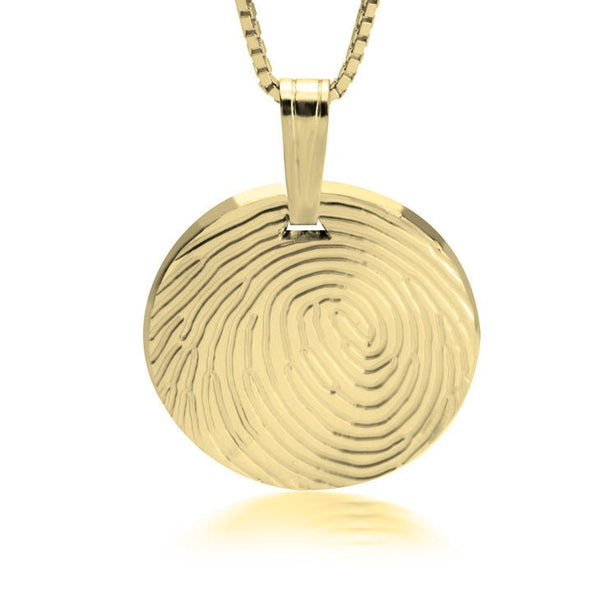 Personalized Fingerprint Necklace,w/ engraving,925 Silver,24K/Rose Gold,Mother&#39;s Day Gift,Birthday gift,Mom gift,Dad gift,In Memoriam gifts
