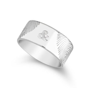 Couples Fingerprints Ring,Personalized unique ,Mother&#39;s Day Gift,Birthday gift,Mom gift,Dad gift,In Memoriam gift,HIS & HERS,Couples Jewelry