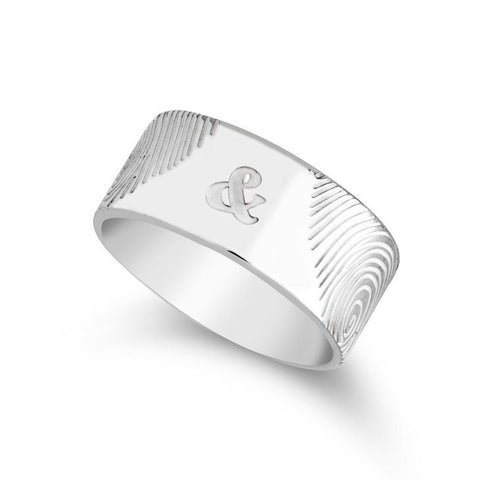 Couples Fingerprints Ring,Personalized unique ,Mother&#39;s Day Gift,Birthday gift,Mom gift,Dad gift,In Memoriam gift,HIS & HERS,Couples Jewelry