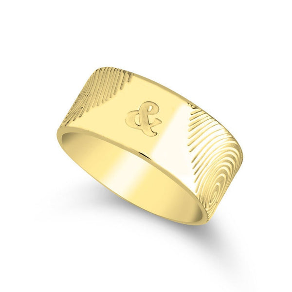 Couples Fingerprints Ring,Personalized unique ,Mother&#39;s Day Gift,Birthday gift,Mom gift,Dad gift,In Memoriam gift,HIS & HERS,Couples Jewelry