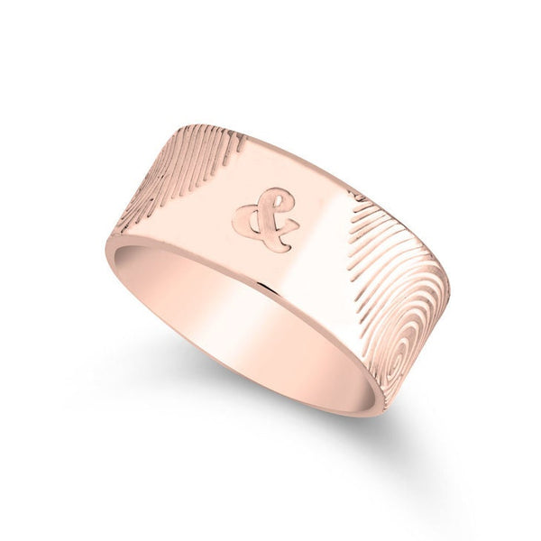 Couples Fingerprints Ring,Personalized unique ,Mother&#39;s Day Gift,Birthday gift,Mom gift,Dad gift,In Memoriam gift,HIS & HERS,Couples Jewelry