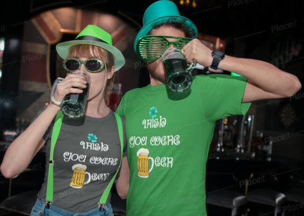 Funny St Patrick Shirt,Irish you were beer, Shamrock Shirt,St Patrick&#39;s Day Shirt,St Patty Day Shirt,Four Leaf Clover Shirt,Irish Shirt Gift