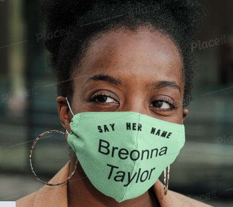 Breonna Taylor Mask,Say Her Name face mask, BLM Face Mask,Black Lives Matter Mask,BLM Mask, Reusable Face Mask,Justice For Breonna Taylor