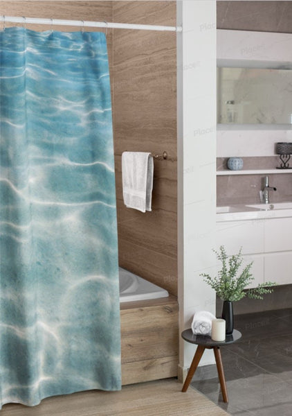 Sunny Water,Realistic Shower Curtain,birthday girl shower curtain,Easter Gift,Mother&#39;s Day gift for Her,Housewarming gift,bathroom decor