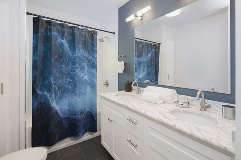 Crashing Waves,Realistic Shower Curtain,,machine washable,Easter Gift,Mother&#39;s Day gift for Her,Housewarming home & bathroom decor gift