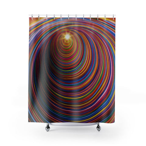 Realistic Shower Curtain,Rainbow Vortex,Easter Gift,Birthday gifts,Mother&#39;s Day gift for Her,bathroom decor,Housewarming gift,LGBTQ gifts