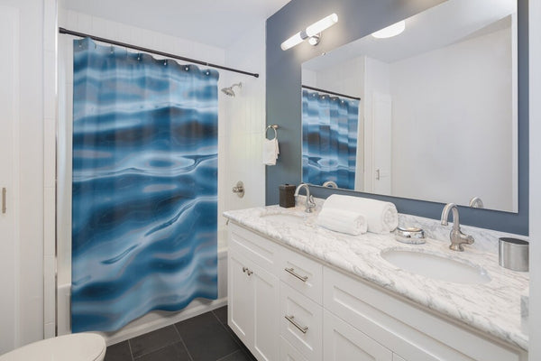 Realistic Shower curtain,Sea Surface,Easter Gift,Birthday gifts,Mother&#39;s Day gifts for Her,bathroom decor,Housewarming gift for Sea lovers