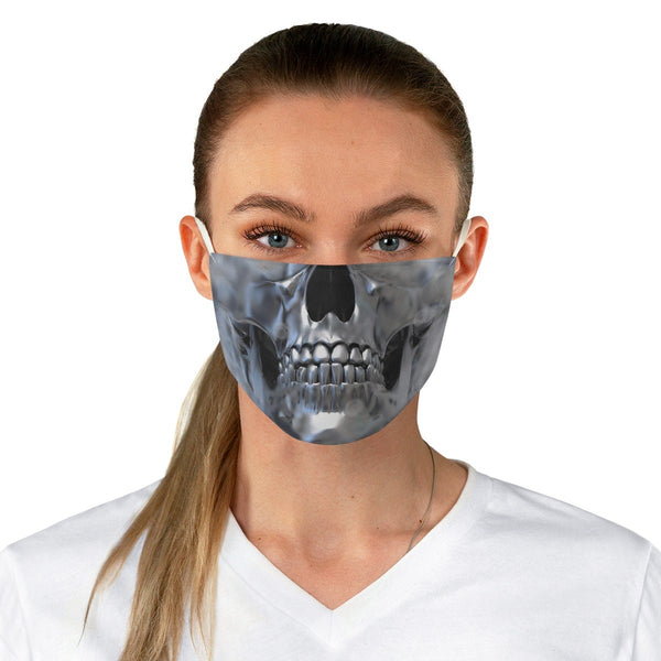 Metallic Skull Scary Halloween Mask, Realistic Face Mask,Adults/kids, Washable, Nosewire, Cute Funny,Birthday/Valentine&#39;s Gift for Him/Her