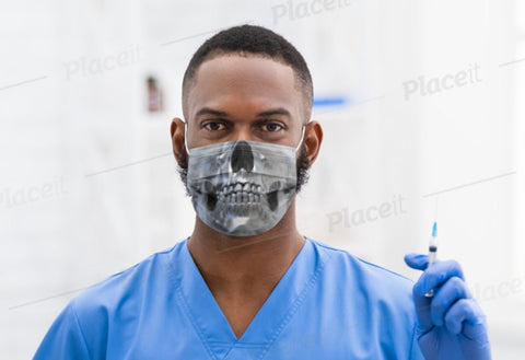 Metallic Skull Scary Halloween Mask, Realistic Face Mask,Adults/kids, Washable, Nosewire, Cute Funny,Birthday/Valentine&#39;s Gift for Him/Her