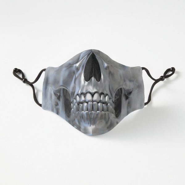 Metallic Skull Scary Halloween Mask, Realistic Face Mask,Adults/kids, Washable, Nosewire, Cute Funny,Birthday/Valentine&#39;s Gift for Him/Her