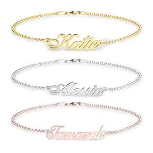 Personalized Name Bracelet,925 Silver, 24k Gold,Rose Gold,Mother&#39;s Day Gift,Birthday gifts for Her,Gifts for Mom,Mom Jewelry,Aunt Gifts