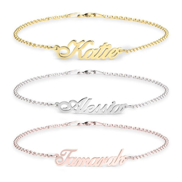 Personalized Name Bracelet,925 Silver, 24k Gold,Rose Gold,Mother&#39;s Day Gift,Birthday gifts for Her,Gifts for Mom,Mom Jewelry,Aunt Gifts