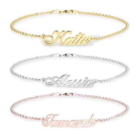 Personalized Name Bracelet,925 Silver, 24k Gold,Rose Gold,Mother&#39;s Day Gift,Birthday gifts for Her,Gifts for Mom,Mom Jewelry,Aunt Gifts