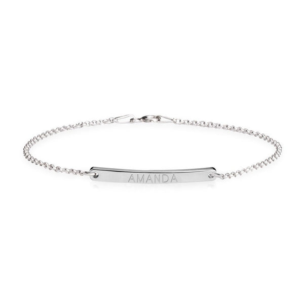 Personalized  ny Bar Name Bracelet,925 Silver, 24k Gold,Rose Gold,Mother&#39;s Day Gift,Birthday gifts for Her,Gifts for Mom,Aunt Gifts