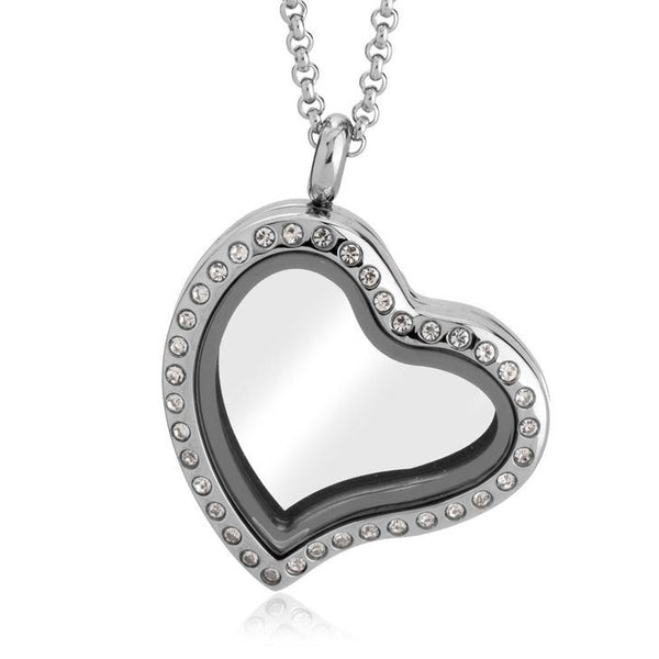 Personalized Heart Floating Charms Pendant,Stainless Steel,Mother&#39;s Day Gift,Birthday gift,Mom gifts,gifts for her,pendant-charms only gift