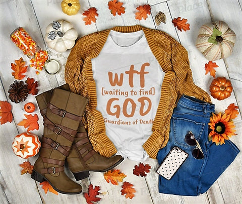WTF God Guardians of Death,Unisex T-shirts,wtf funny t-shirts for MEN,wtf t-shirts, wtf funny t-shirts for Women,wtf God funny t-shirts