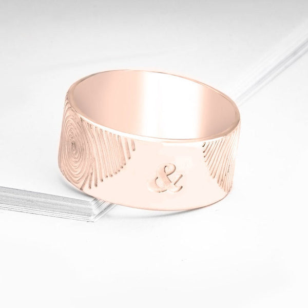Couples Fingerprints Ring,Personalized unique ,Mother&#39;s Day Gift,Birthday gift,Mom gift,Dad gift,In Memoriam gift,HIS & HERS,Couples Jewelry