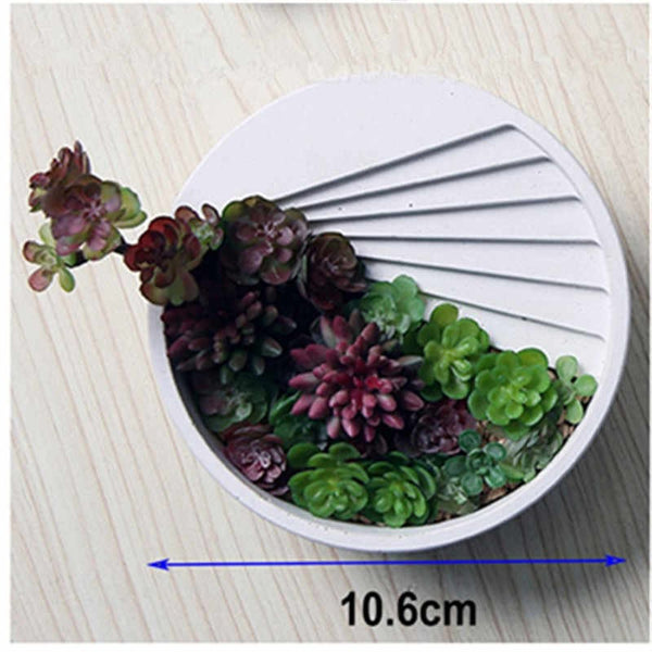 Medium Round Zen Concrete Stairs Cement Pot Planter|Succulents Planter|Home Decor|Housewarming Gift|Mother&#39;s Day Gift|Birthday Gifts for Her