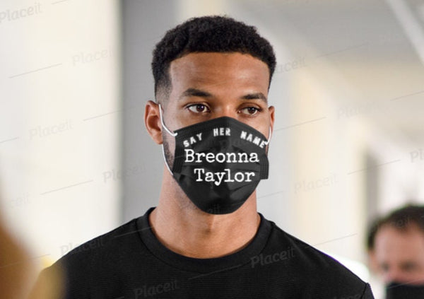 Breonna Taylor Mask,Say Her Name face mask, BLM Face Mask,Black Lives Matter Mask,BLM Mask, Reusable Face Mask,Justice For Breonna Taylor