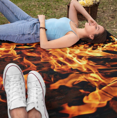 Fire Flames Area Rugs, Trendy home decor,Housewarming gift,Easter Gift, Mothers Day Gift, Birthday Gifts for Her,Game room gifts for Him