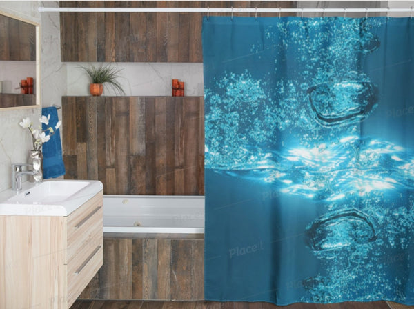 UnderWater Bubbles,machine washable,Easter Gift,Mother&#39;s Day gifts for Her,bathroom decor,Housewarming home decor gifts