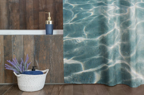 Sunny Water,Realistic Shower Curtain,birthday girl shower curtain,Easter Gift,Mother&#39;s Day gift for Her,Housewarming gift,bathroom decor