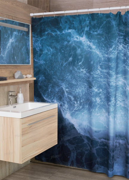 Crashing Waves,Realistic Shower Curtain,,machine washable,Easter Gift,Mother&#39;s Day gift for Her,Housewarming home & bathroom decor gift