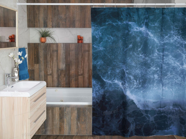 Crashing Waves,Realistic Shower Curtain,,machine washable,Easter Gift,Mother&#39;s Day gift for Her,Housewarming home & bathroom decor gift