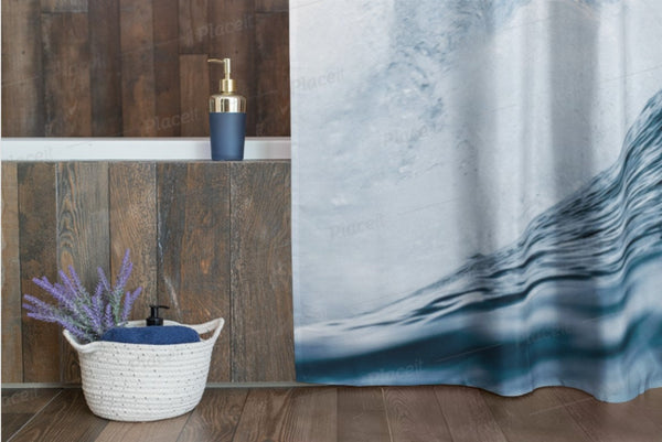 Rolling Surfer Wave,Realistic Shower Curtain,,machine washable,Easter Gift,Mother&#39;s Day gift for Her,Housewarming home & bathroom decor gift