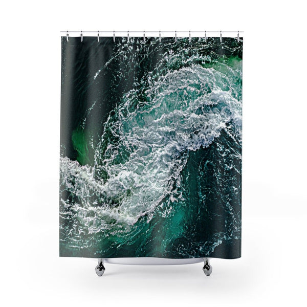 Realistic Shower Curtain,Ocean Waves,Easter Gift,Birthday Gift,Mother&#39;s Day gift for Her,bathroom decor,Housewarming gifts,gifts for him