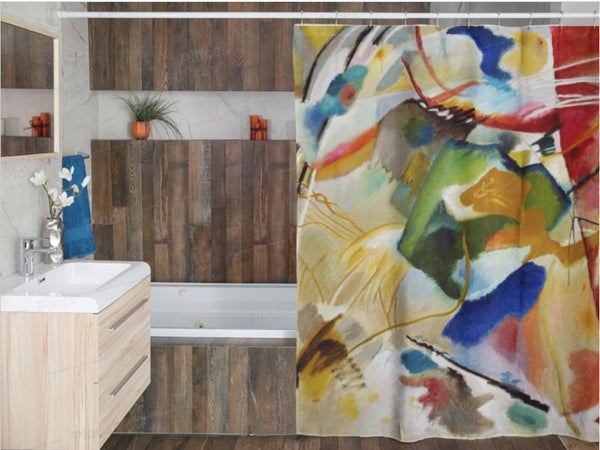 Kandinsky Abstract Art Shower Curtain,Gift for Kandinsky Fan/Christmas/Birthday/Father/Mother&#39;s Day/bathroom decor/Housewarming/Graduation