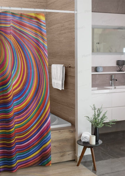 Realistic Shower Curtain,Rainbow Vortex,Easter Gift,Birthday gifts,Mother&#39;s Day gift for Her,bathroom decor,Housewarming gift,LGBTQ gifts