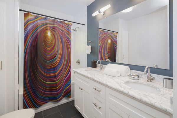 Realistic Shower Curtain,Rainbow Vortex,Easter Gift,Birthday gifts,Mother&#39;s Day gift for Her,bathroom decor,Housewarming gift,LGBTQ gifts