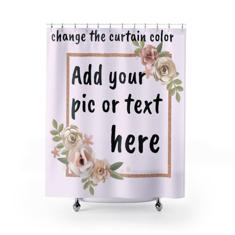 Personalized Shower Curtain,Add pic/text/color,Easter Gift,Birthday gifts for Him,Mother&#39;s Day gift for Her,bathroom decor,Anniversary gift