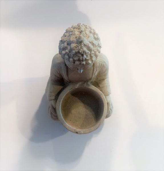 Buddha Candle Holder,Cement Candle Pot,Gifts for Anniversary,Housewarming,Graduation,Birthday,Father/Mother&#39;s Day,Yoga studio Buddha decor
