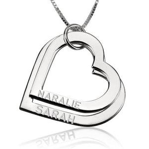 Personalized Engraved Mother&#39;s Heart Necklace,925 Silver,Gold/Rose Gold,Valentine&#39;s Day gift,Birthday gift,Mother&#39;s Day Gift,gift for her