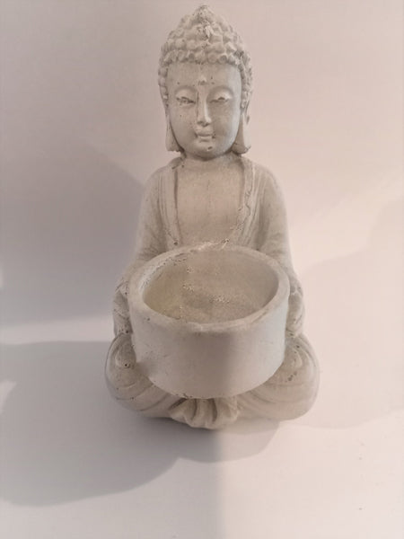Buddha Candle Holder,Cement Candle Pot,Gifts for Anniversary,Housewarming,Graduation,Birthday,Father/Mother&#39;s Day,Yoga studio Buddha decor