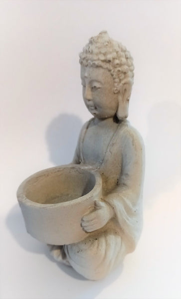 Buddha Candle Holder,Cement Candle Pot,Gifts for Anniversary,Housewarming,Graduation,Birthday,Father/Mother&#39;s Day,Yoga studio Buddha decor