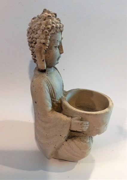 Buddha Candle Holder,Cement Candle Pot,Gifts for Anniversary,Housewarming,Graduation,Birthday,Father/Mother&#39;s Day,Yoga studio Buddha decor