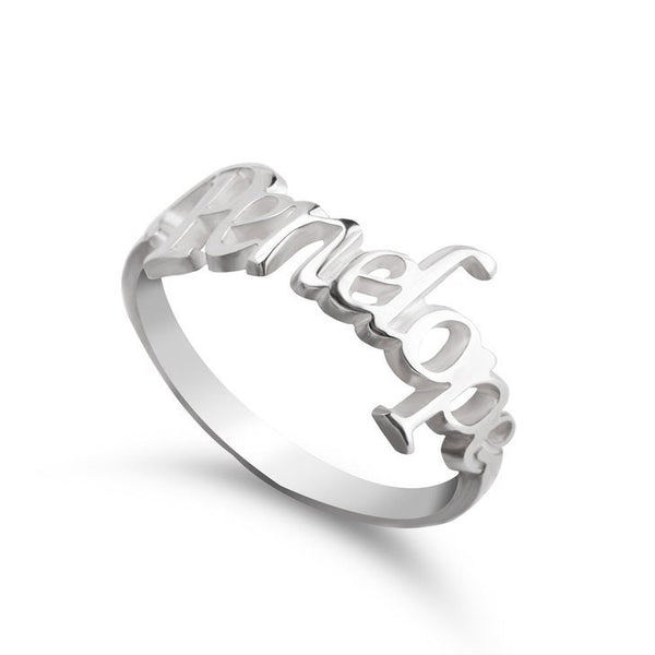 Cutout Name Ring, Personalized Mother&#39;s Day Gift,Graduation/Birthday/Father gift,Engagement/Anniversary gift,Valentine gift,Gift for HIM/HER