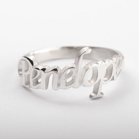 Cutout Name Ring, Personalized Mother&#39;s Day Gift,Graduation/Birthday/Father gift,Engagement/Anniversary gift,Valentine gift,Gift for HIM/HER