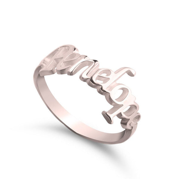 Cutout Name Ring, Personalized Mother&#39;s Day Gift,Graduation/Birthday/Father gift,Engagement/Anniversary gift,Valentine gift,Gift for HIM/HER