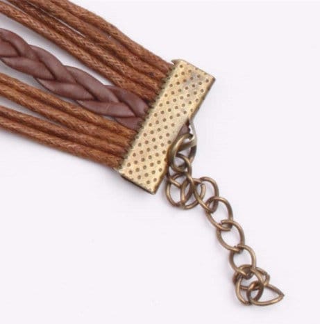 5in1 Unisex Bohemian Bronze Inspirational Leather Bracelet,Tree of Life,Mother&#39;s Day Gift,Birthday gift for Her/Him,Gift for Aunt/Graduation